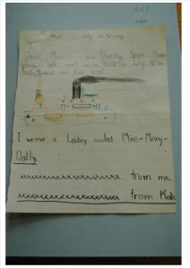 Childs Letter and Picture