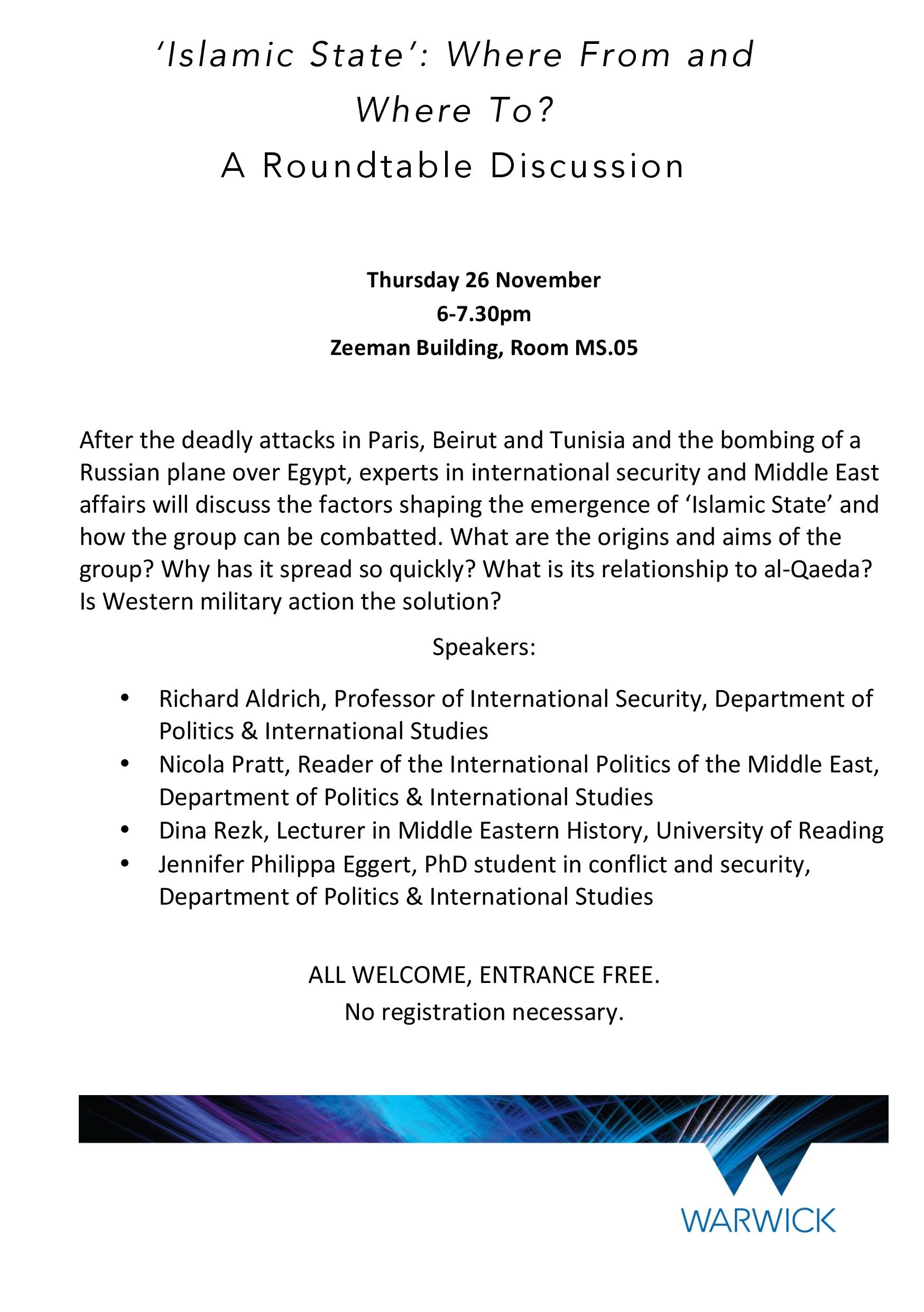 Dina's IS Event, Warwick