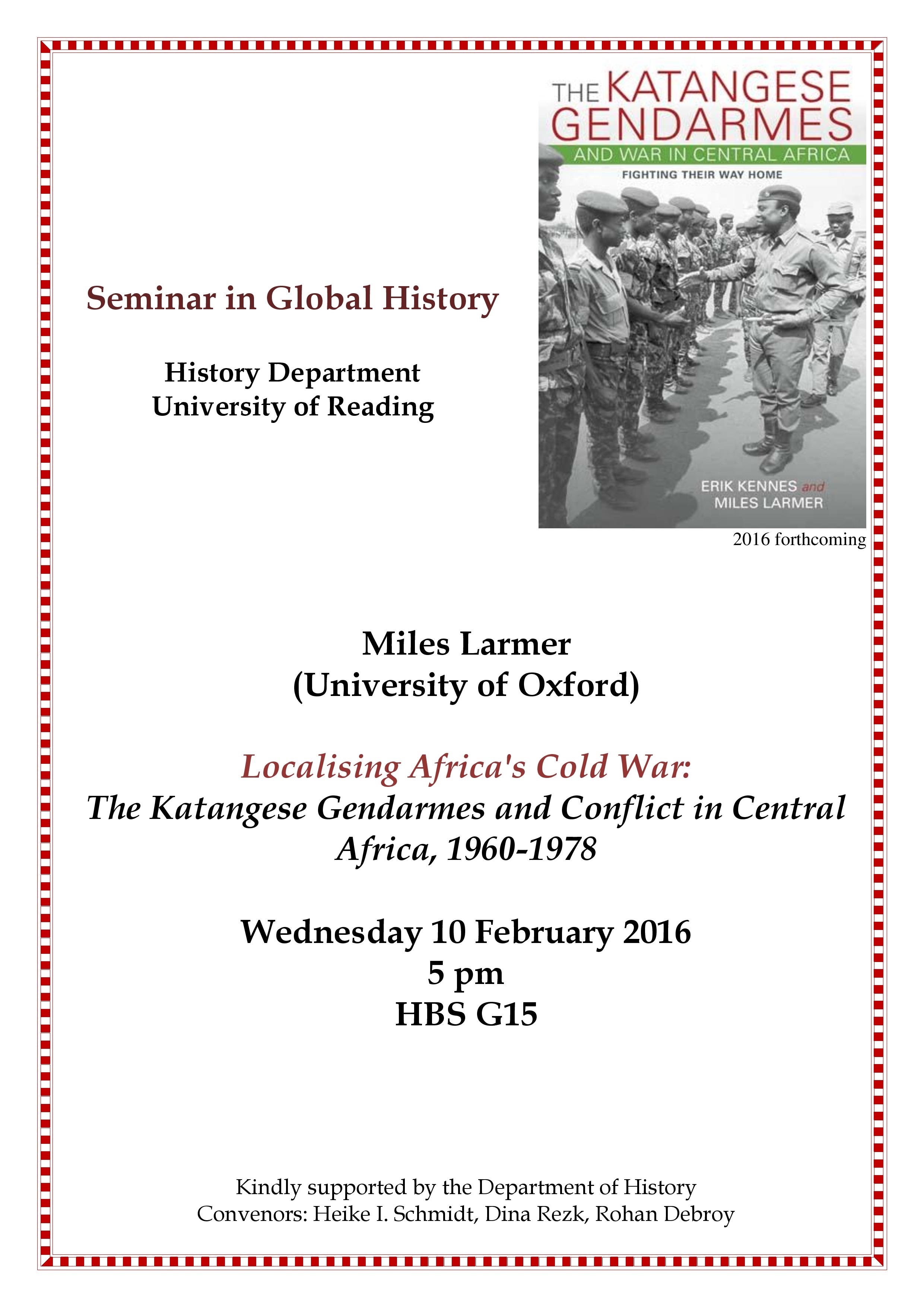 Seminar in Global History 10.02.16 Flyer