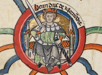 King Henry II of England. British Library, MS. Royal 14 B.vi, membrane 6