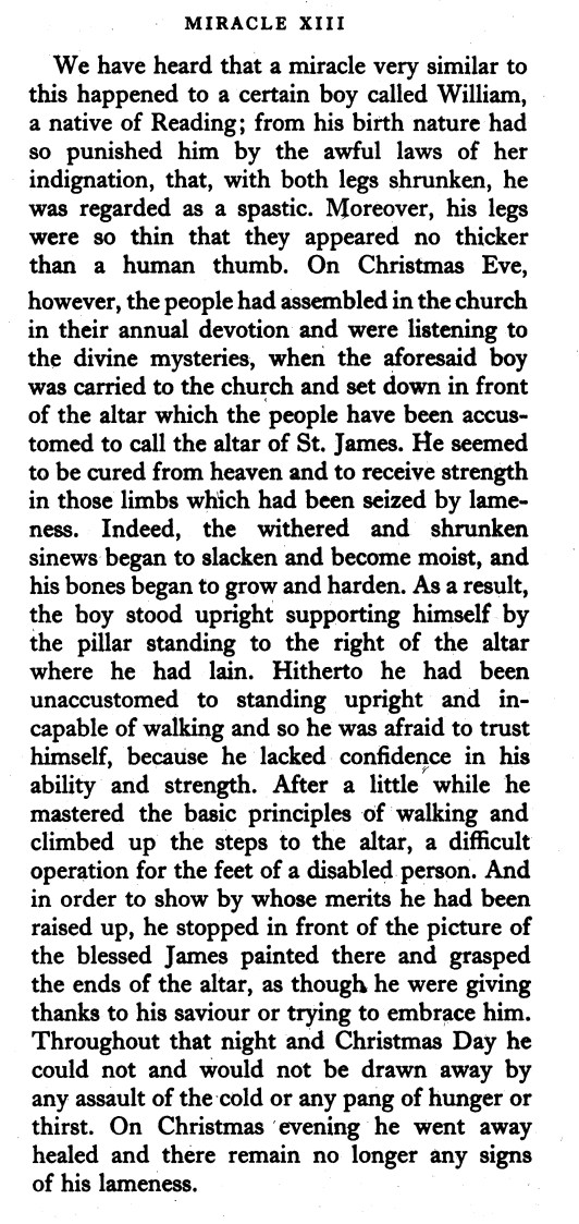 Miracles f the Hand of St James, c.13