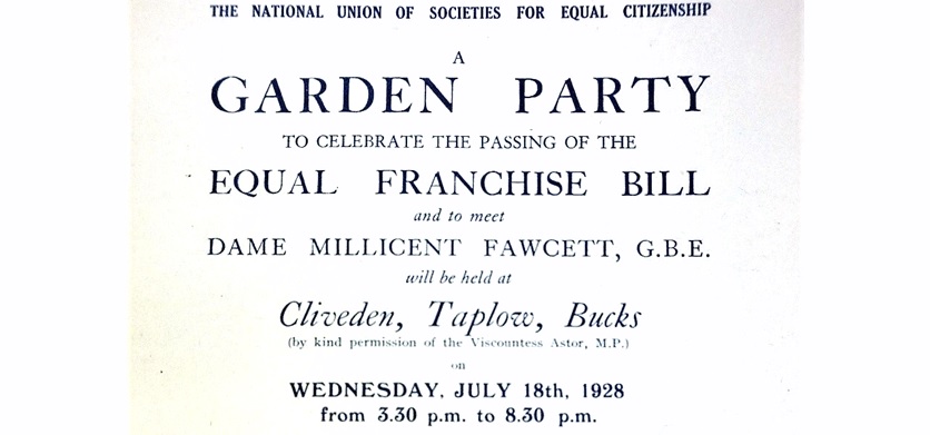 A Garden Party I would like to have attended… Cliveden 18th July 1928. #OTD from the Nancy Astor Archive